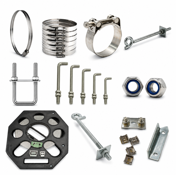 Bảng Quy Cách Đai Inox 304, Khóa Đai & Bulon Xoắn Gá Cột