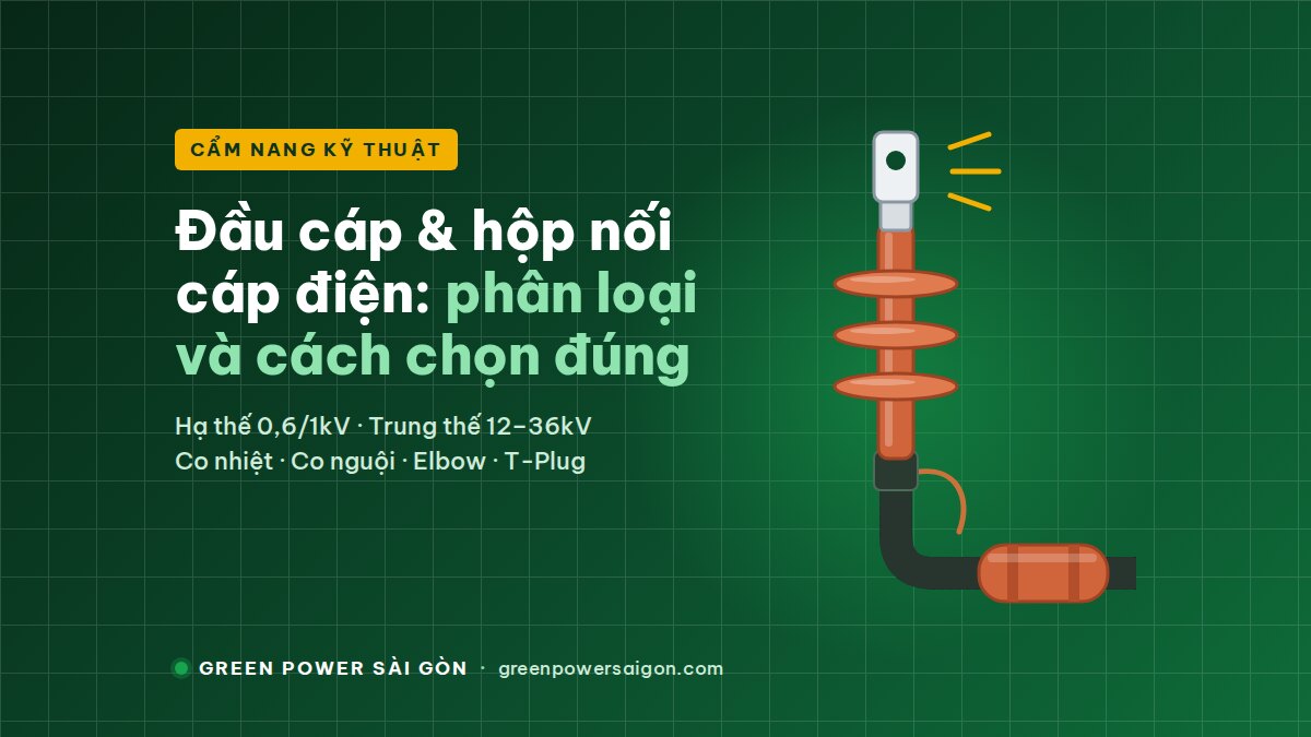 Đầu Cáp và Hộp Nối Cáp Điện: Phân Loại, Cấu Tạo, Cách Chọn