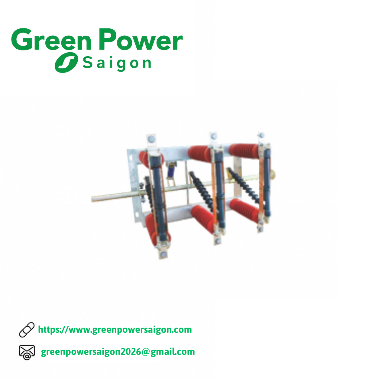 DAO CÁCH LY KHÔNG BỆ CHÌ 630A-24 KV-3P TRONG NHÀ - Image 1