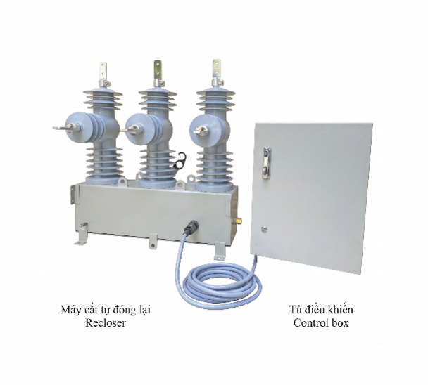 MÁY ĐÓNG CẮT TỰ ĐỘNG RECLOSER 3P 630A 24KV - 35KV 16KA, NGOÀI TRỜI