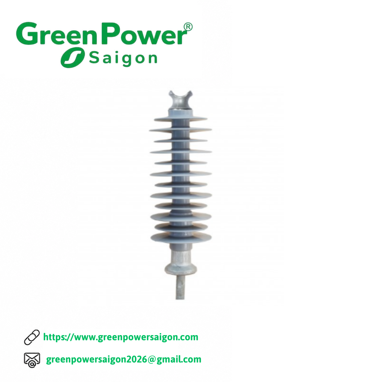CÁCH ĐIỆN ĐỨNG TRUNG THẾ POLYMER LOẠI KHÔNG KẸP - Image 1